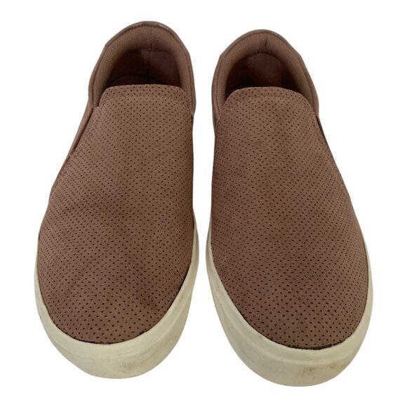 Dr Scholls Shoes Women's 10M Perforated Slip On Loafers Rosy Brown Fabric Low - Picture 4 of 8